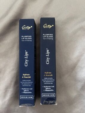 Dior City Lips Gloss Duo in Navy & Gold Packaging Sparkling Cider and Sun Diego